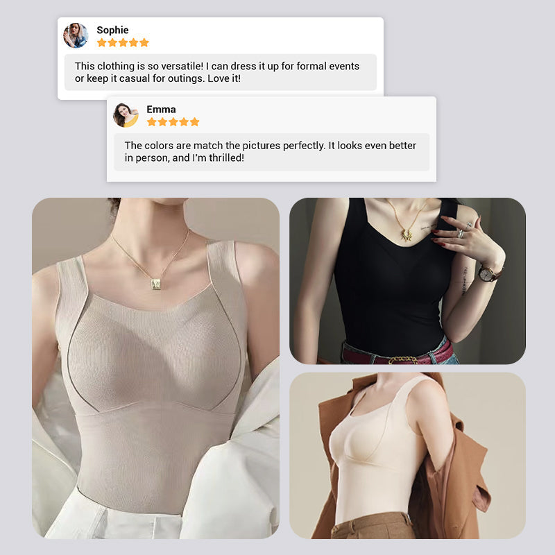🌟Dickes warmes Tank-Top mit Bügel-BH