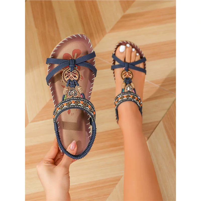 🔥 Sommer-Super-Sale: Jetzt 25€ sparen! 🌸2025 Trend-Sandalen im Boho-Chic