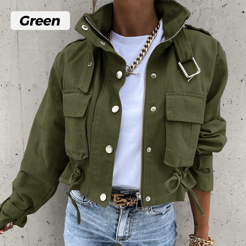 🧥✨ Damen Bikerjacke – Kurze Jacke, Modern & Vielseitig für den Alltag