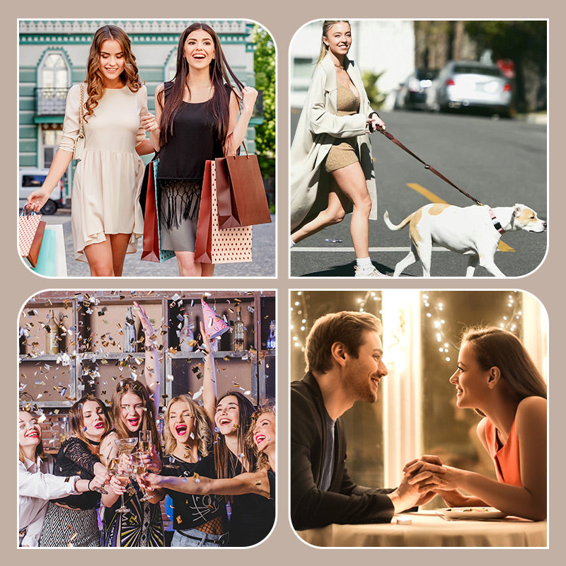 Rundhals-Ausschnitt Leopardenmuster elegantes Minikleid