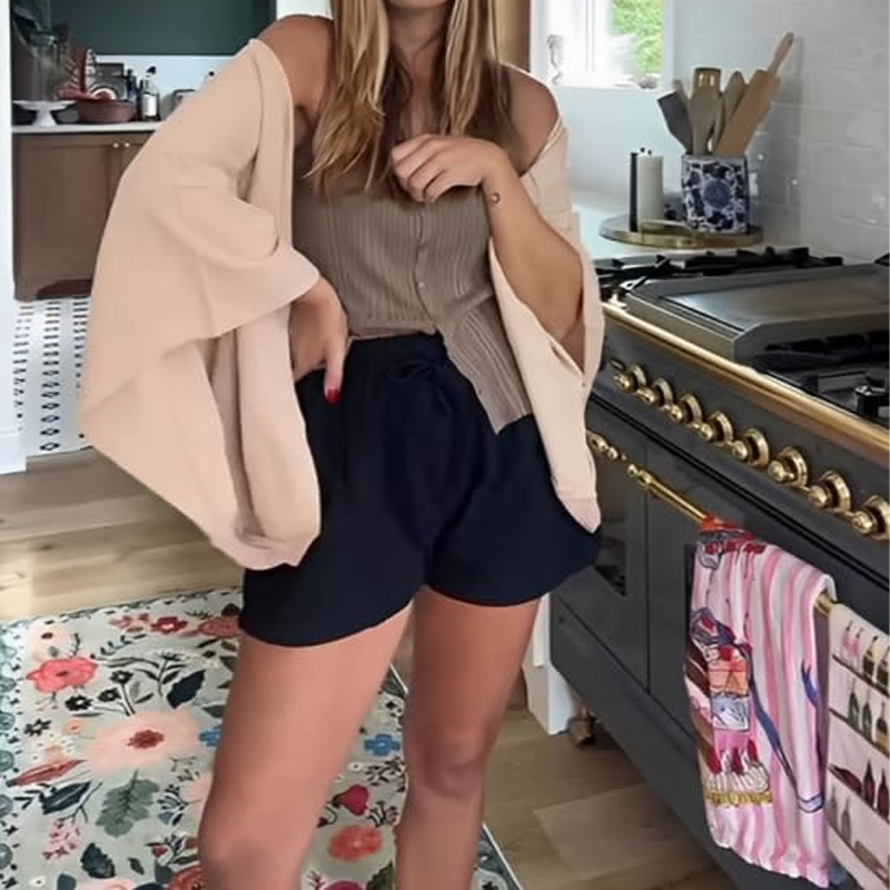 đLetzter Tag: 50% Rabattâ¨Damen lockerer Cardigan mit 3/4-Ărmeln und offener Vorderseite