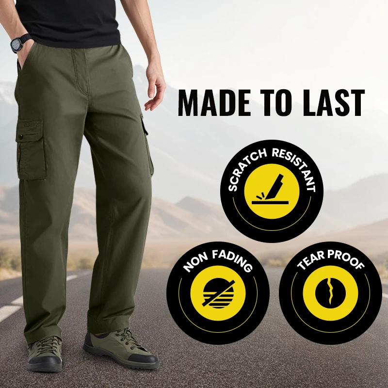 👖 JETZT 50 % RABATT! 🏃 Herren-Cargohose mit mehreren Taschen – atmungsaktives Material und moderner Schnitt für Outdoor- oder Stadtaktivitäten 🏙️📦