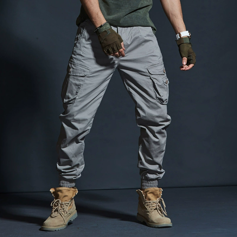 👖🔥 Herren Cargohose im Camouflage-Design – Slim Fit Jogger mit Bündchen, Mehrere Taschen
