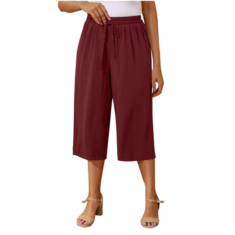 ⏰ 50 % RABATT – Nur für kurze Zeit ✨Damen Sommer Caprihose 🌿 Leicht, Luftig & Vielseitig kombinierbar