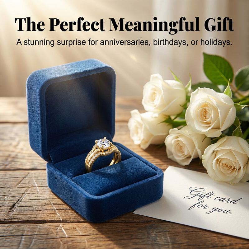Vintage Zirkonia Ring – Verstellbarer Offener Ring für Damen, Elegant & Leicht Luxus für Zeige- oder Mittelfinger
