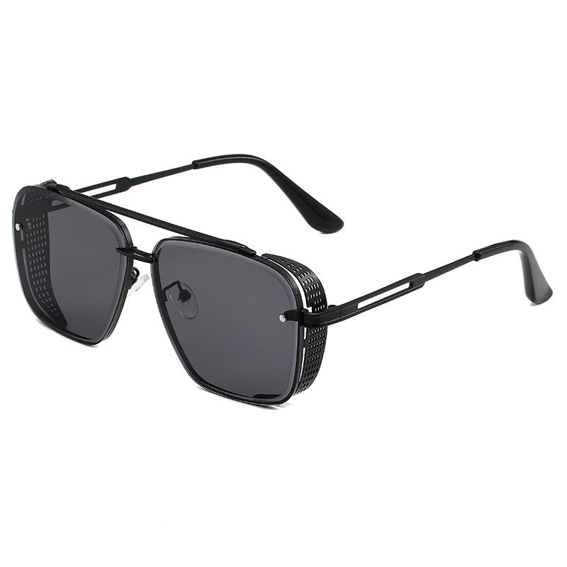 Steampunk-Sonnenbrille mit eckigem Rahmen – stylisch, auffällig & UV-schützend – ideal für Festival, Party & Alltag🕶️✨