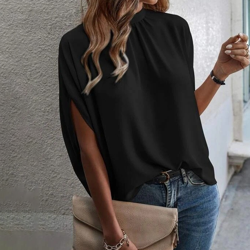 đ˘Mid-Season Sale: â50% nur fĂźr kurze Zeitâ°đ¸ Sommerliche Tunika mit Print, Batwing-Ărmeln & Gehschlitz â luftig, bequem & vielseitig fĂźr Alltag, Strand & Reisen âď¸