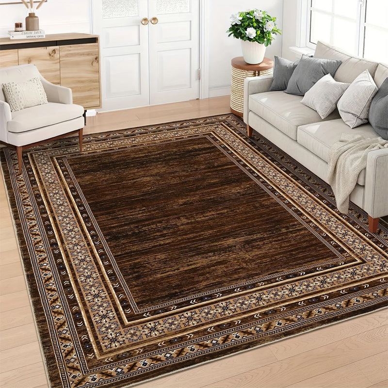 🔥 50 % Rabatt 🛋️ Pflegeleichter Wohnzimmerteppich aus weichem Mikrofaser-Stoff – Schmutzabweisender Teppich für Sofa & Couchtisch