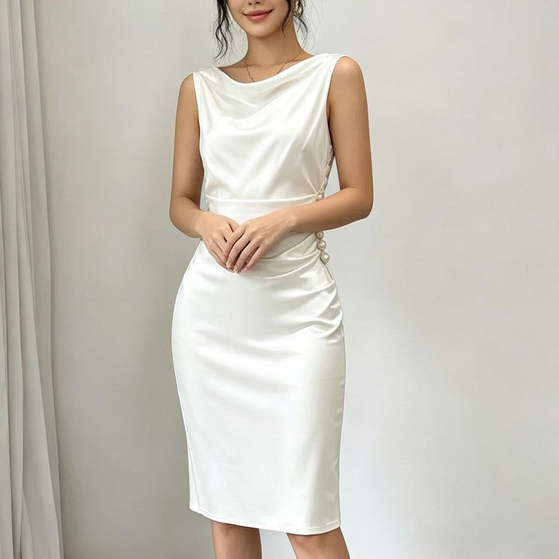 ⏰ 40 % RABATT – Nur für kurze Zeit ✨Elegantes Damen Midikleid 💃 Perfekt für Abendessen, Hochzeiten & Partys