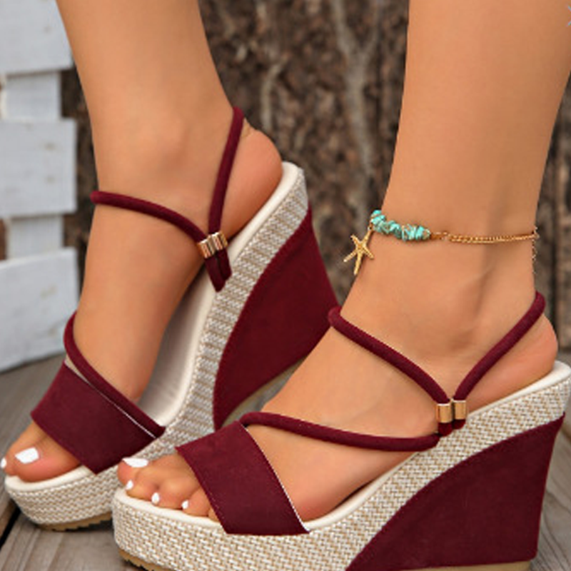 ⏰ 50 % RABATT – Nur für kurze Zeit ✨Damen Keilsandaletten mit Absatz 👡 Bequem, Elegant & Sommerlich Leicht