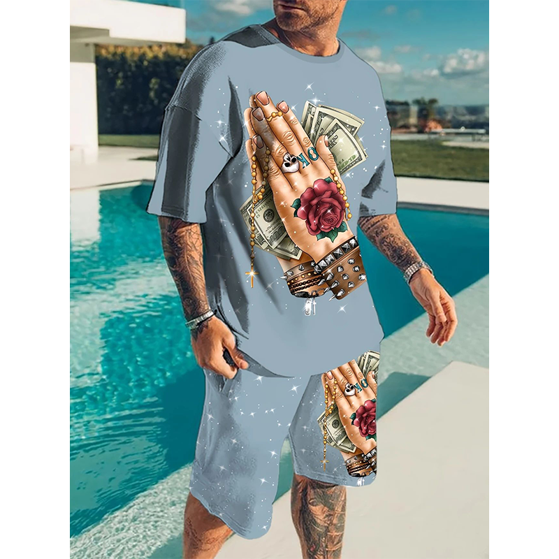 đ˘Mid-Season Sale: â50% nur fĂźr kurze Zeitâ°đ Lässiges 2-teiliges Shorts-Set mit witzigem Print â bequemes T-Shirt & kurze Hose fĂźr Sommer & Freizeit đâď¸