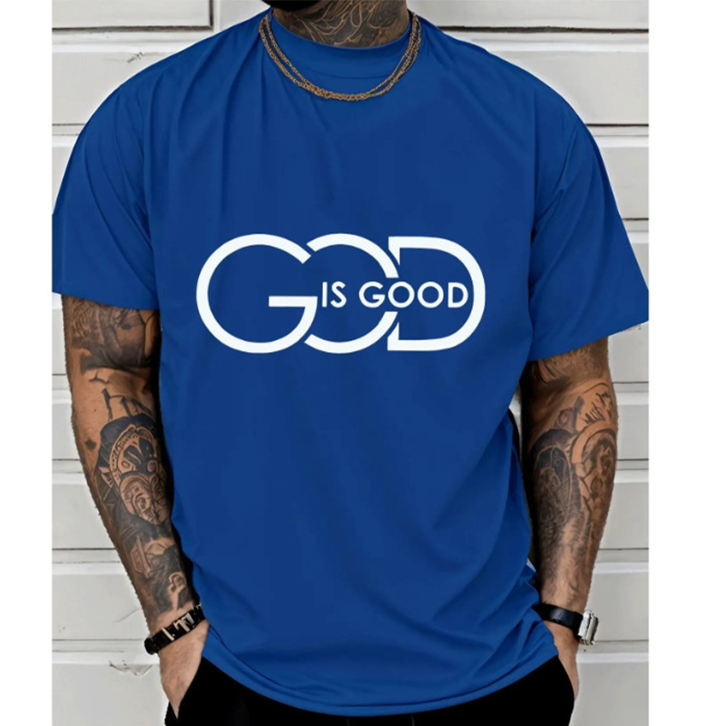👕 Christliches Grafik-T-Shirt mit "God is Good"-Botschaft✝️