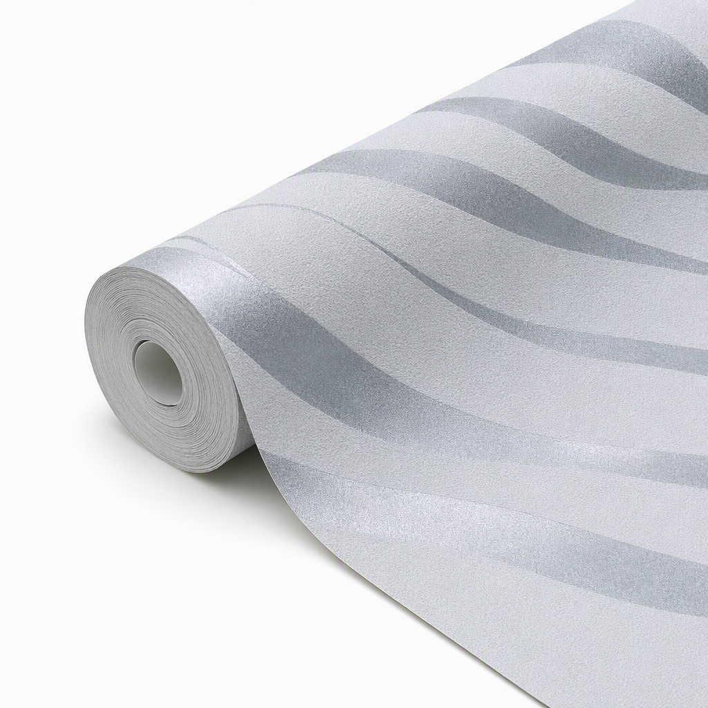 🏠 50 % Rabatt! Selbstklebende Vliestapete mit 3D-Streifenstruktur – Verdickte Wandtapete, 53 cm × 1 m