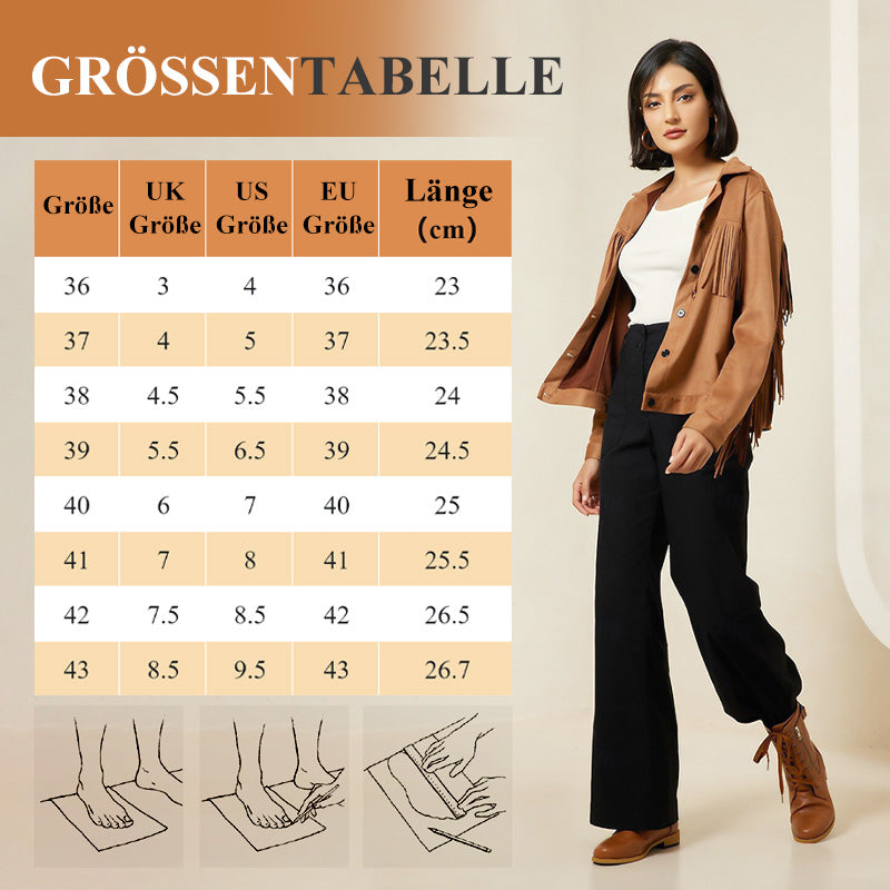 👢Vintage-Stiefel mit runder Kappe und seitlichem Reißverschluss