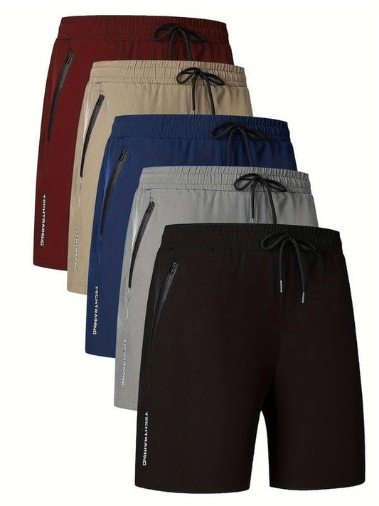 🌊Sommer-Schnäppchen💥Herren-Shorts mit Buchstaben-Print und Kordelzug in der Taille