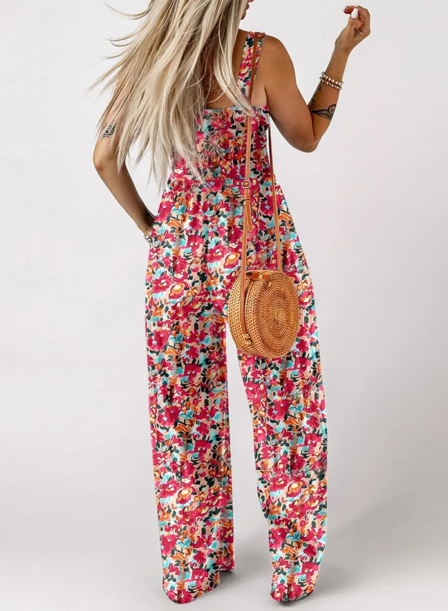 📦Kostenloser Versand🔥Leichter Boho-Overall mit Print & dünnen Trägern – Perfekt für Strand & Freizeit 🏖️🌸