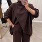 ⌛ Nur noch 3 Tage – 50 % auf alles! ⏰Damen Oversize-Pullover & Hose Set