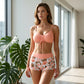📢📢Letzter Tag – 50 % Rabatt!! ⏰Damen Bikini Set – Kordel-Top & Boyshorts, Verschiedene Designs🩱 Für Strand & Pool