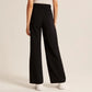 Fließende High-Waist Hose mit weitem Bein & Gürtel – Elegante, vielseitige Stoffhose 👖✨