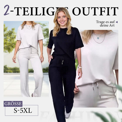 💕Schickes 2-teiliges Damen-Outfit: Bequemes Top & passende Hose