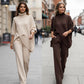 ⌛ Nur noch 3 Tage – 50 % auf alles! ⏰Damen Oversize-Pullover & Hose Set