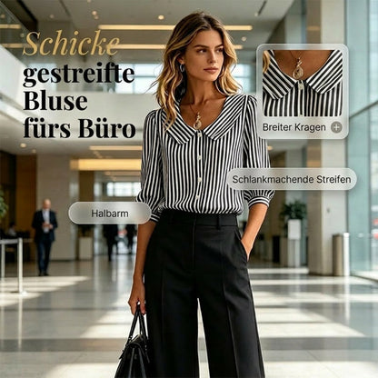 📢Mid-Season Sale: −50% nur für kurze Zeit⏰👜 Designer-Bluse für Damen – V-Ausschnitt, kurze Ärmel, lockere Passform & atmungsaktiv, ideal fürs Büro & warme Tage ☀️