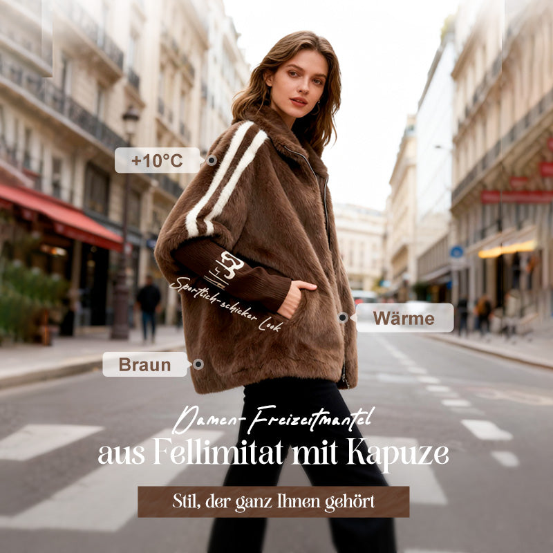 🔥Black-Friday-Mega-Angebot – 50% Rabatt!🔥Damen-Freizeitmantel mit Kapuze und Reißverschluss