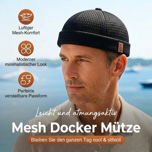 Leichte Kappe aus atmungsaktivem Mesh ohne Schirm