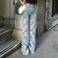 💃Sommer-Hot-Sale - 50% Rabatt🌸Gespleißte Jeans mit Spitze👖