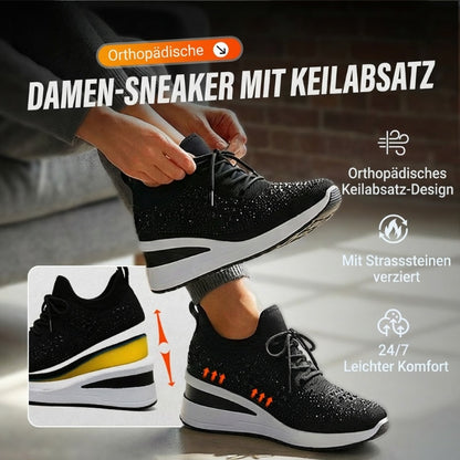 👟 50% RABATT! ✨ Atmungsaktive Sneaker aus Mesh mit Strassverzierung – Funkelndes Design, Leichte Belüftung & Rutschfeste Sohle 💎