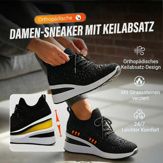 👟 50% RABATT! ✨ Atmungsaktive Sneaker aus Mesh mit Strassverzierung – Funkelndes Design, Leichte Belüftung & Rutschfeste Sohle 💎