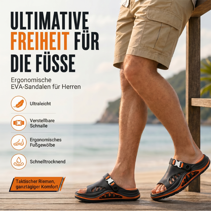 🌬️Herren-Sandalen mit dicker Sohle & atmungsaktivem Material – bequem, stabil & ideal für Alltag, Strand & Freizeit ☀️