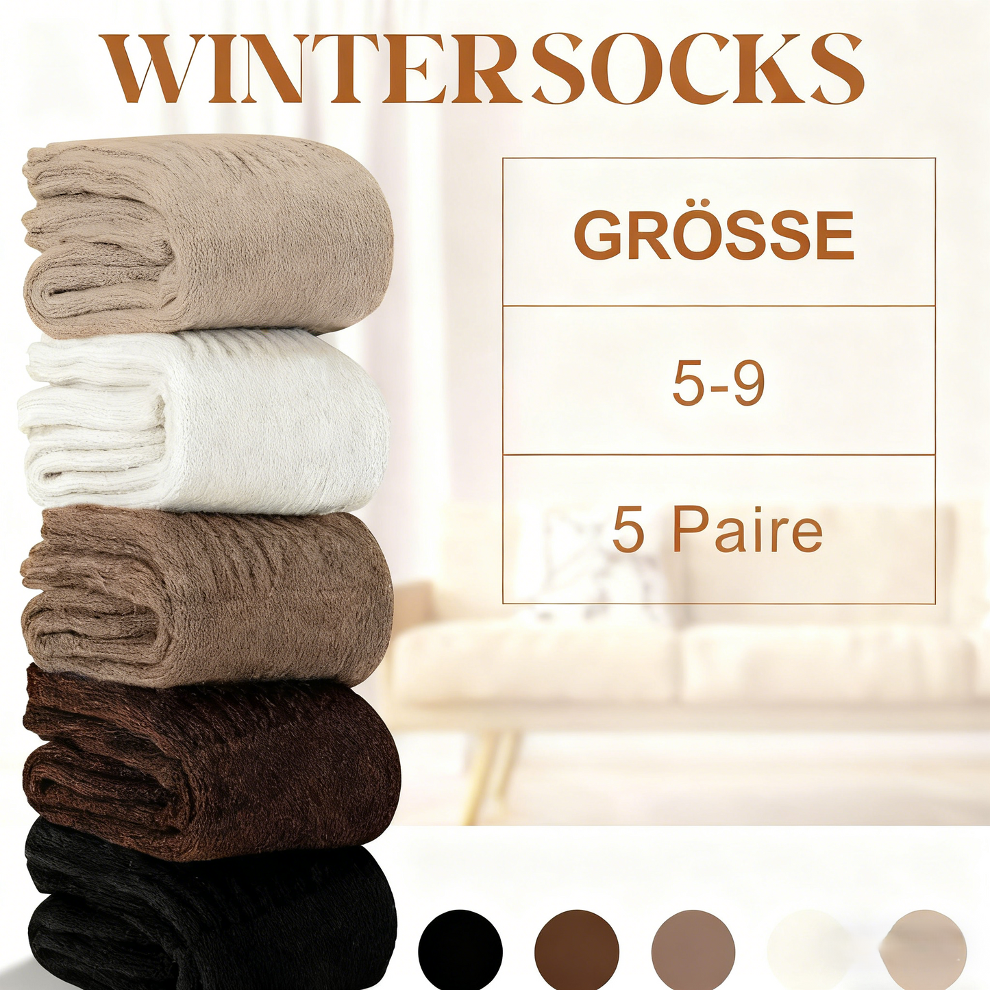 ⏳ Letzter Tag: 50 % auf das gesamte Sortiment!🧦5 Paare einfarbige Damen-Socken im Bootsschnitt🎁