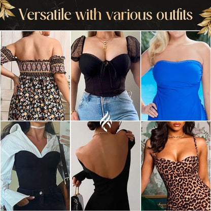 Ideal als Unterwäsche für Blazer & Anzüge – Damen Minimizer BH, Rückenfrei mit Trägern, Bustier für Große Größen, Figurformend