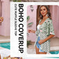 🌸Damen-Kimonos mit Blumenmuster, Rüschenärmeln und Bindegürtel – luftige Boho-Cardigans im lockeren Schnitt