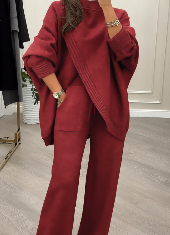 🔥Black-Friday-Mega-Angebot – 50 % Rabatt!🔥Damen Oversize-Pullover & Hose Set