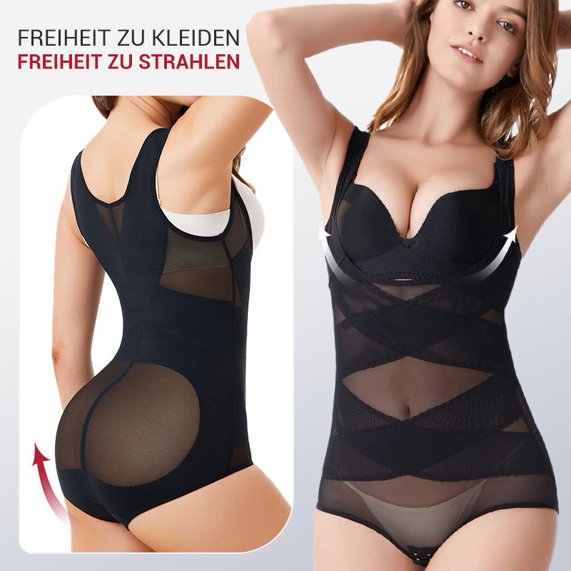 ⏳Kaufen Sie eins, bekommen Sie eins gratis💥💕Haken-und-Ösen-Mesh-Shapewear-Body💎