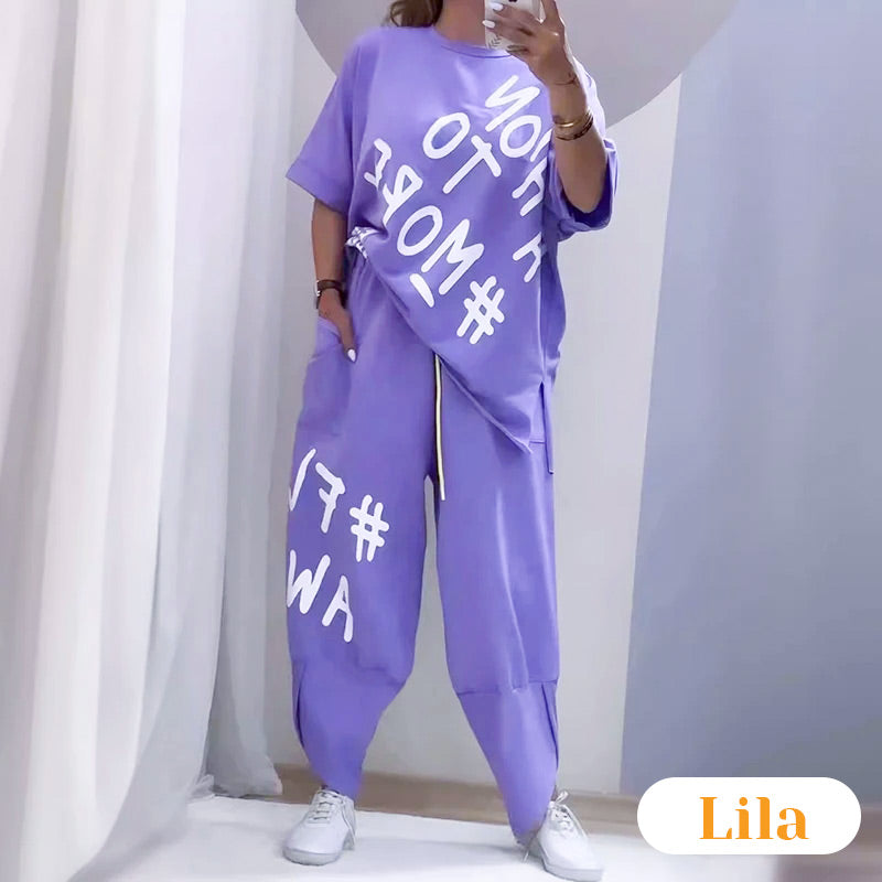 Zweiteiliges Freizeit-T-Shirt-Set