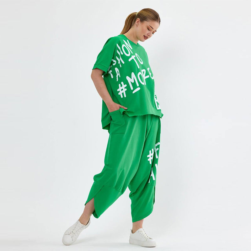 Zweiteiliges Freizeit-T-Shirt-Set