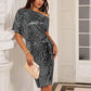 💃Einseitiges, funkelndes Partykleid für Damen mit Pailletten✨