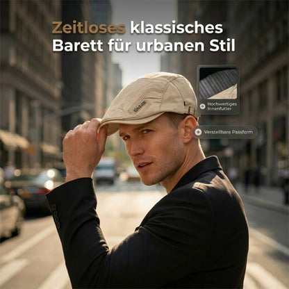 Klassische Flachmütze für alle Jahreszeiten – atmungsaktiv, bequem & zeitlos – ideal für Freizeit & Alltag