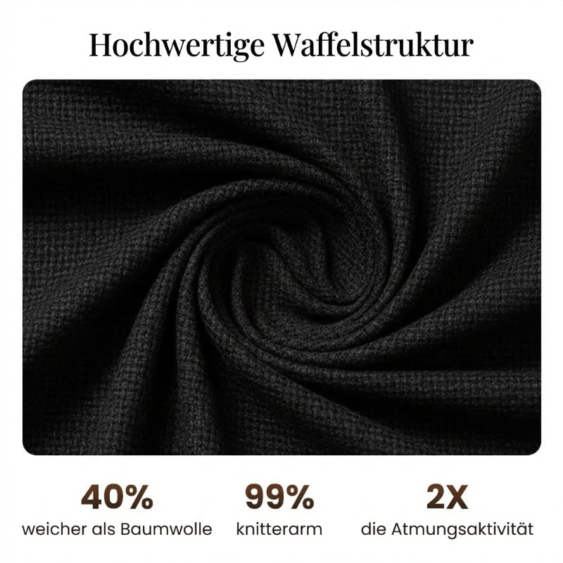 Herren 2-teiliges Waffle-Set – Bequemer Tragekomfort, Atmungsaktiv & Vielseitiger Style 🍂