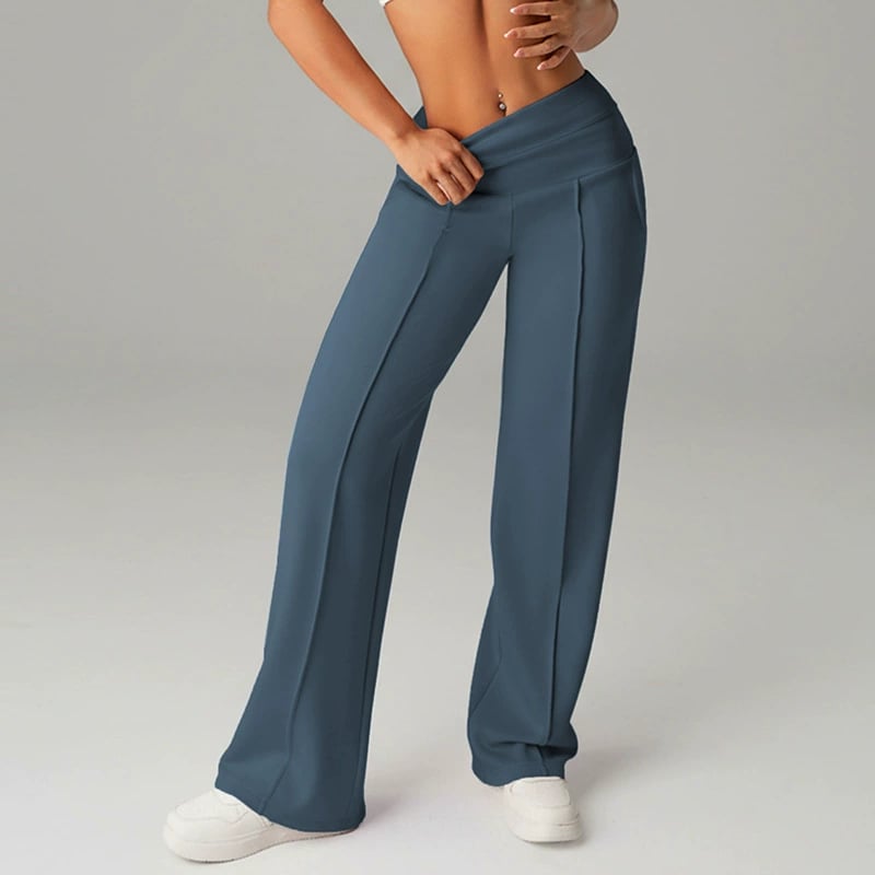 ⌛ Nur noch 3 Tage – 50 % auf alles! ⏰ 50.000+ VERKAUFT!💕 Damen-Unifarbene Weite Straight-Leg-Hose