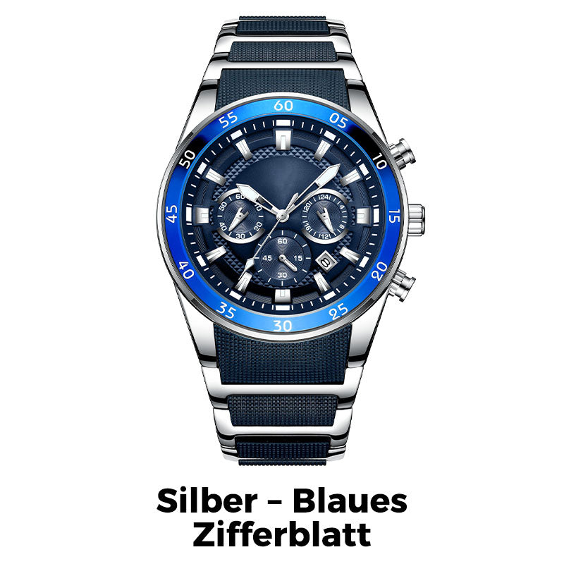 🔥Black-Friday-Mega-Angebot – 50 % Rabatt!🔥Großzifferblatt-Kalender-Quarz-Armbanduhr für Business