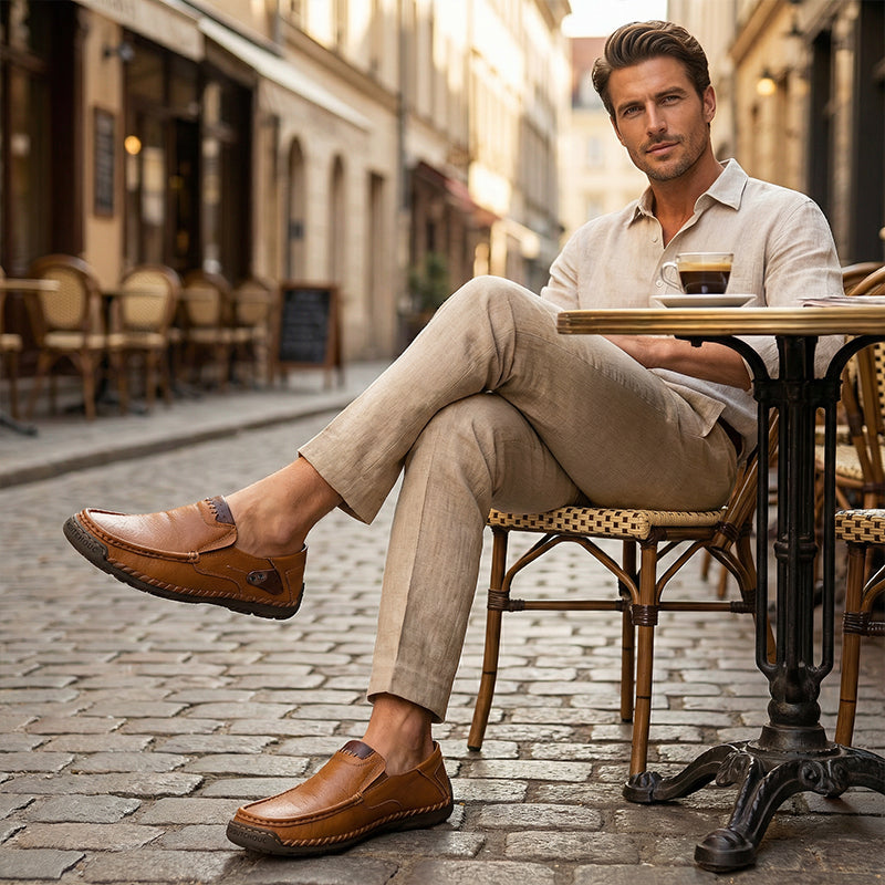 🔥Atmungsaktives Kalbsleder🔥Klassische, bequeme Lederschuhe für Herren👞