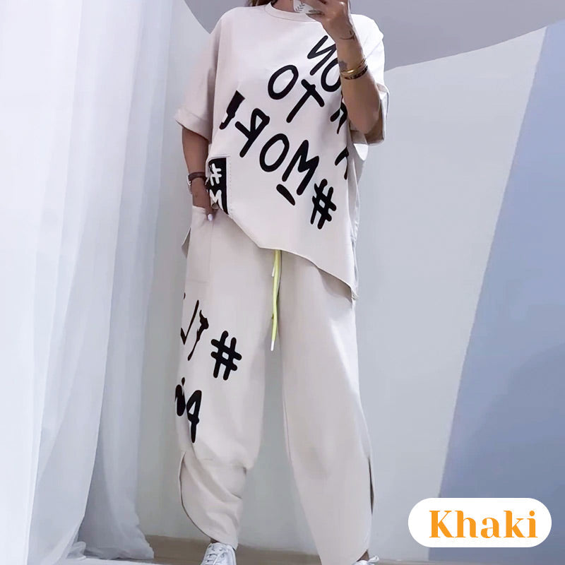 Zweiteiliges Freizeit-T-Shirt-Set