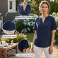 🌸50% RABATT 👚 Damen-Freizeithemd – locker geschnitten, einfarbig & atmungsaktiv, ideal für Sommer, Büro & Freizeit ☀️🌸