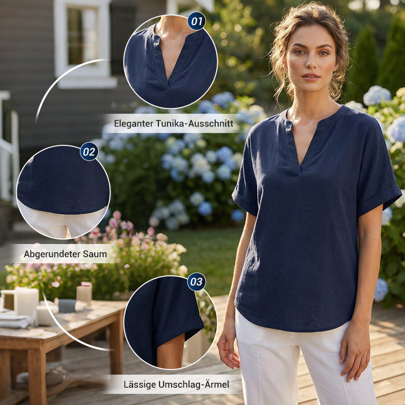 🌸50% RABATT 👚 Damen-Freizeithemd – locker geschnitten, einfarbig & atmungsaktiv, ideal für Sommer, Büro & Freizeit ☀️🌸