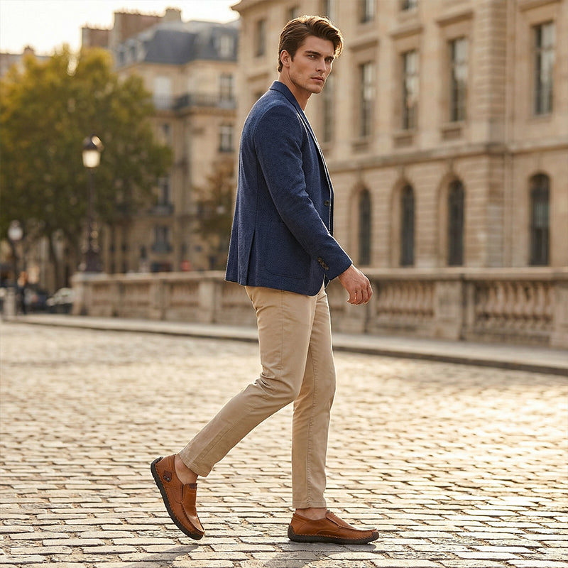 🔥Atmungsaktives Kalbsleder🔥Klassische, bequeme Lederschuhe für Herren👞