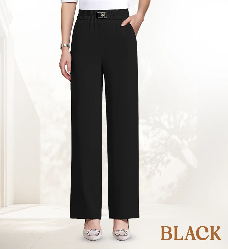 ⏳Nur für kurze Zeit: 50 % Rabatt⏰Perfekt fallende Stretch-Hose mit hoher Leibhöhe und elastischem Bund👖
